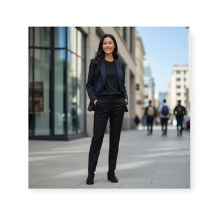 Vintage: Emanuel Ungaro ☻︎ Silver Lurex Pin Stripe Cocktail Jacket ☻︎ Black ☻ 12